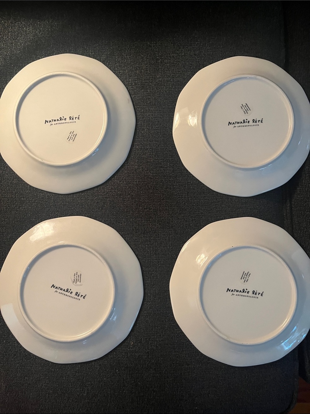 Anthropologie Tiger (salad dessert) plates (set of 4) in pristine condition! - Picture 5 of 5